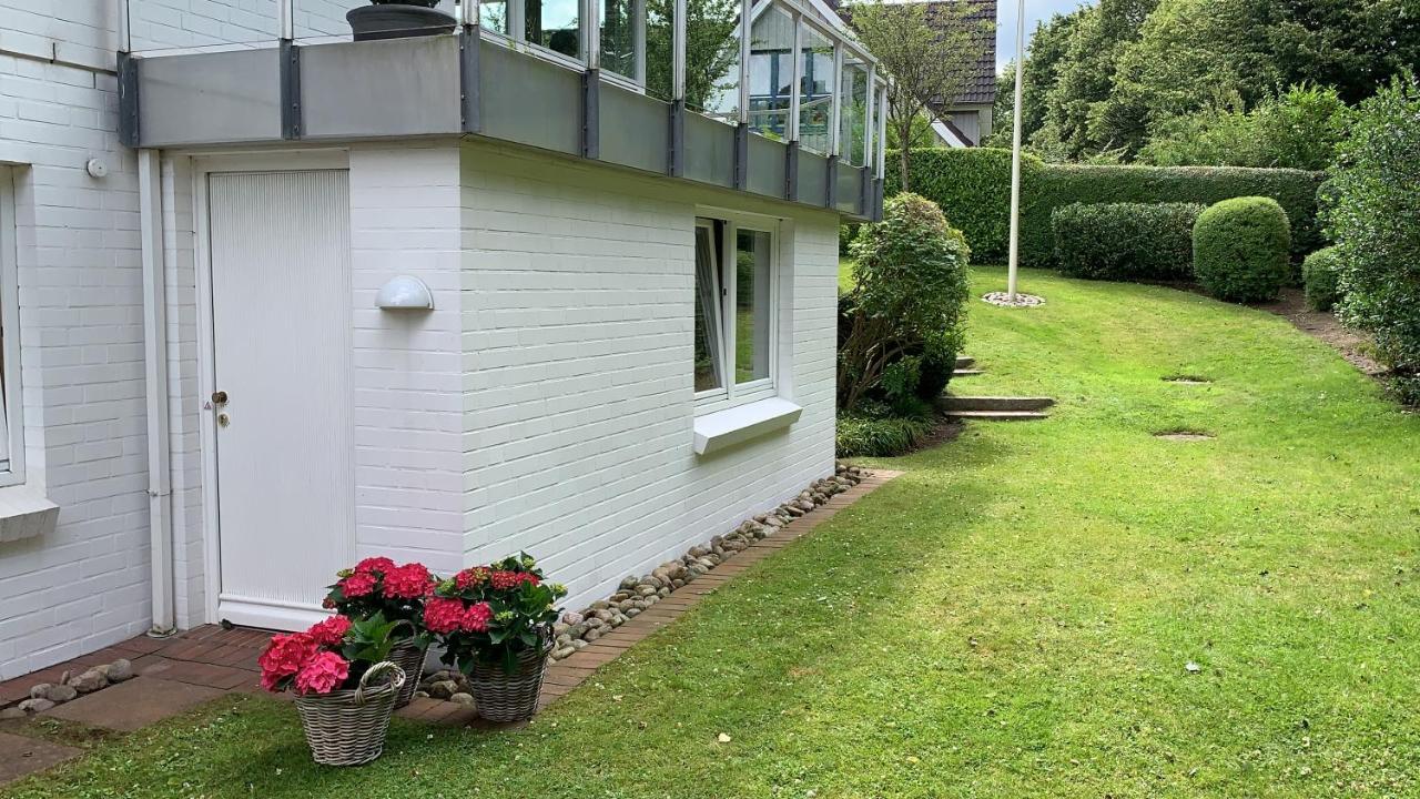 Ferienwohnung In Weisser Villa Am Kliff Flensburg Dış mekan fotoğraf