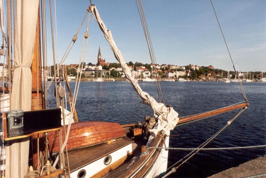 Ferienwohnung In Weisser Villa Am Kliff Flensburg Dış mekan fotoğraf